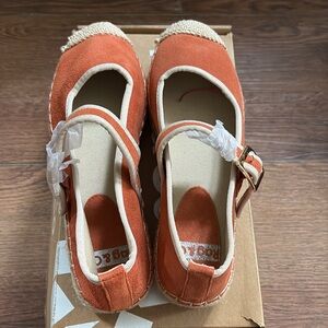 NEW IN BOX Orange/Tan Rag & Co Espadrilles